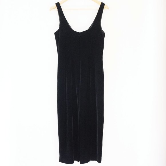 The Limited Black Velvet Midi Dress - Picture 3 of 4